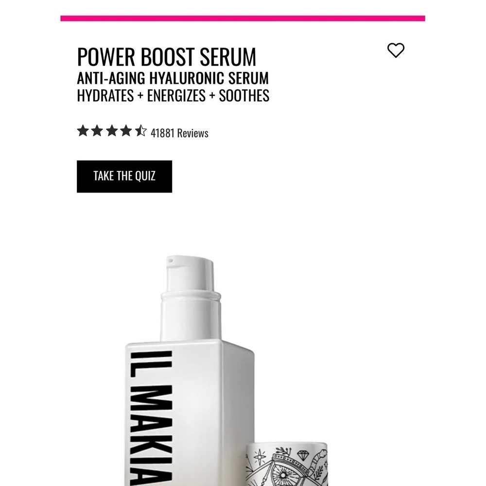 IL MAKIAGE Power Boost Serum — White Bottle